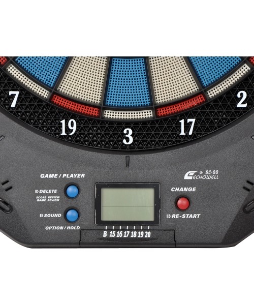Electronic darts target, 6 darts set Echowell DC88