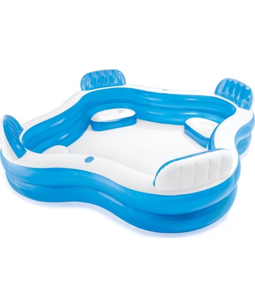 Above Ground Pools Intex: Sodo baseinas Intex 56475, su sėdynėmis, 229x229cm