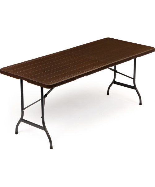 Stalai ModernHOME: Sulankstomas sodo stalas ModernHOME 180, rudas