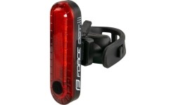 Aksesuarai bei priedai dviračiams : Galinis žibintas FORCE Dot 20LM 5xLED USB (juodas)