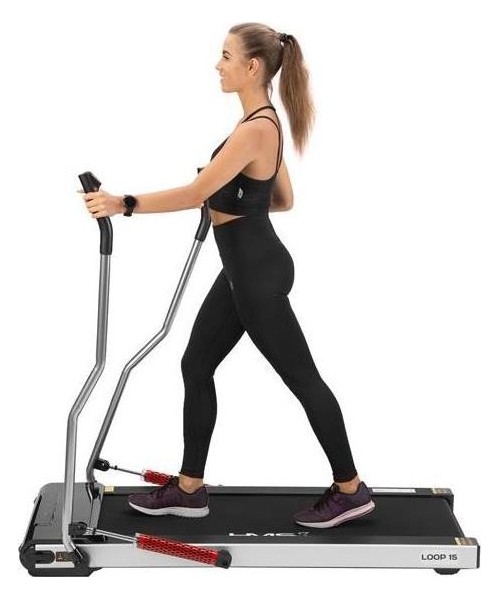 Treadmills HMS: Elektrinis bėgimo takelis šiaurietiškam ėjimui HMS LOOP15
