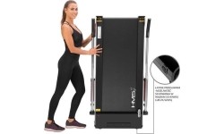 Treadmills HMS: Elektrinis bėgimo takelis šiaurietiškam ėjimui HMS LOOP15