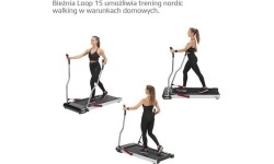 Treadmills HMS: Elektrinis bėgimo takelis šiaurietiškam ėjimui HMS LOOP15