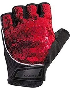 Chiba 40968 Lady Glamour Fitness Gloves (Red)