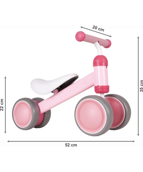 Practise Pink Ecotoys mini bike cross-country bicycle