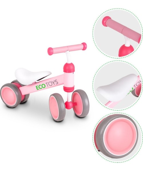 Practise Pink Ecotoys mini bike cross-country bicycle