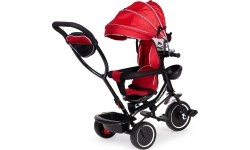 Children's Scooters Eco Toys: Triratukas su pasukama sėdyne Eco Toys, raudonas
