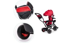 Children's Scooters Eco Toys: Triratukas su pasukama sėdyne Eco Toys, raudonas