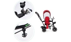 Children's Scooters Eco Toys: Triratukas su pasukama sėdyne Eco Toys, raudonas