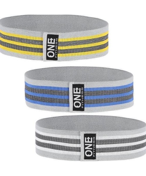 Espanderiai ir tampyklės One Fitness: HB001 ONE FITNESS 3in1 EXERCISE RUBBER SET