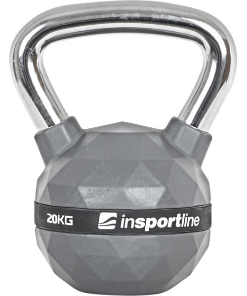 Metalinės giros dengtos guma inSPORTline: Gumuota gira inSPORTline PU 20 kg