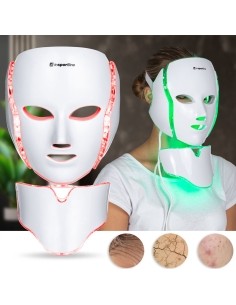 LED šviesos terapijos veido/kaklo kaukė inSPORTline Hilmana