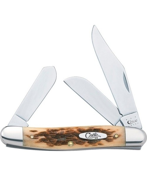 Daugiafunkciai įrankiai ir peiliai W.R. Case & Sons Cutlery Co.: Kišeninis peiliukas Case SS Stockman, gintaro spalvos