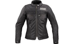 Moteriška odinė motociklininkų striukė W-TEC Black Heart Raptura - Juoda