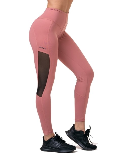 High Waist Leggings Nebbia: Moteriškos tamprės paaukštintu liemeniu Nebbia Mesh 573