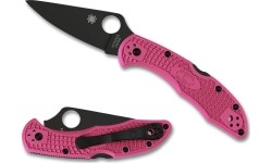 Kirviai Spyderco, Inc.: Sulankstomas peilis Spyderco C11FPPNS30VBK Delica Pink Heels