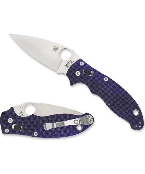 Medžiokliniai ir išgyvenimo peiliai Spyderco, Inc.: Sulankstomas peilis Spyderco C101GPDBL2 Manix 2, tamsiai mėlynas
