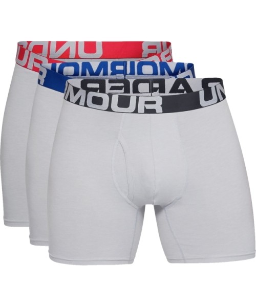 Vyriškas apatinis trikotažas Under Armour: Vyriški boksininko švarkai Under Armour Charged Cotton 6in - 3 pakuotės