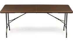 Tables ModernHOME: Sodo stalas ModernHOME, rudas, 180 cm