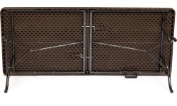 Tables ModernHOME: Sodo stalas ModernHOME, rudas, 180 cm