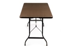 Tables ModernHOME: Sodo stalas ModernHOME, rudas, 180 cm