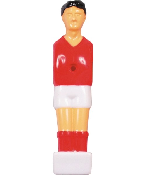 Aksesuarai žaidimo stalams Buffalo: Keičiamas stalo futbolo žaidėjas Buffalo, raudonas/baltas, 13 mm, 4 vnt