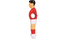 Aksesuarai žaidimo stalams Buffalo: Keičiamas stalo futbolo žaidėjas Buffalo, raudonas/baltas, 13 mm, 4 vnt