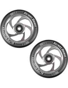 Freestyle Scooter Wheels inSPORTline, 110mm, 2pcs., Black-Silver