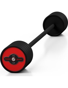 Fiksuoto svorio guminis štangas Marbo Sport, 45 kg, raudonas