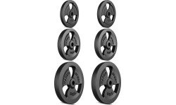 Cast Iron Weights Set Marbo, 60kg / 2x15kg + 2x10kg + 2x5 kg