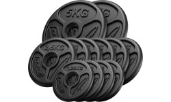 Olympic Cast Iron Weights Set Marbo, 30kg / 2x5kg + 6x2.5kg + 4x1.25kg