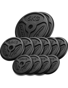 Cast Iron Weight Set Marbo Slim, 30kg / 4x1.25kg, 6x2.5kg, 2x5kg