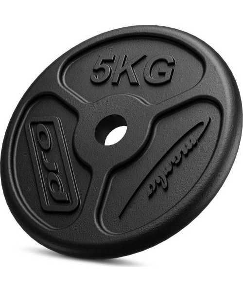Cast Iron Weight Set Marbo Slim, 30kg / 4x1.25kg, 6x2.5kg, 2x5kg