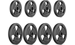 30 mm - Plieniniai svoriai Marbo Sport: Ketaus svorių komplektas Marbo, 30kg / 4x5kg + 4x2.5kg