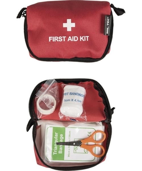 Stovyklavimo aksesuarai MIL-TEC: RED FIRST AID KIT SMALL
