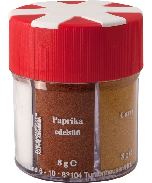 Viryklės ir jų priedai BasicNature: "Trek 'n Eat Spice Shaker" 6 prieskoniai 70 g