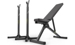 Štangų ir pritupimų stovai SmartGym: Treniruoklių komplektas (treniruočių suoliukas + štangos stovas) SmartGym Fitness Access...