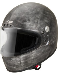 Motorcycle Helmet W-TEC Cruder Brindle - Striped Silver
