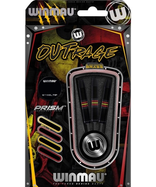 Darts Winmau: Winmau Outrage brass steel tip darts