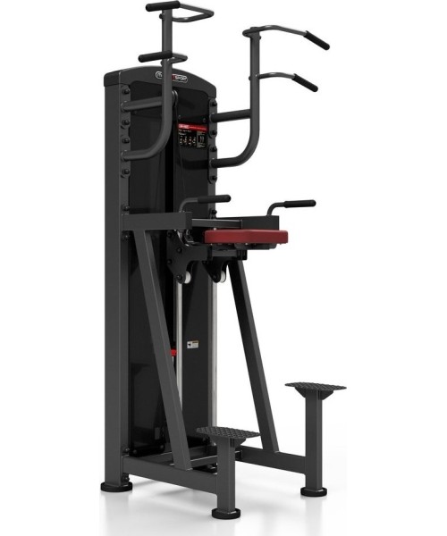 Strength Machines Marbo Sport: Prisitraukimų/atsispaudimų treniruoklis Marbo MP-U231, raudonas