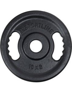Ketaus olimpinis svorio diskas inSPORTline Castblack OL, 10 kg