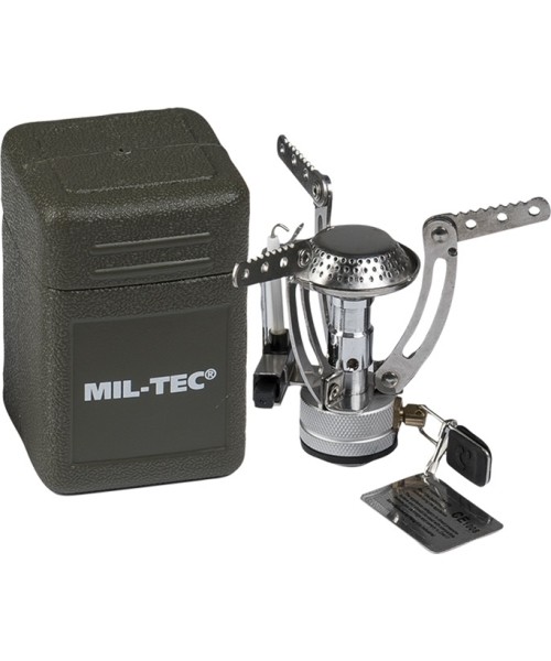 Viryklės ir jų priedai MIL-TEC: CAMPING BUTANE BURNER (SPIDER) WITH BOX