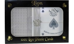 Kortos, pokeris ir kauliukai : 100% plastikinės dvigubos juodos pokerio kortos