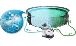 Towables Jobe Intex: Baseino smėlio filtro siurblys 3500l/h INTEX 26642