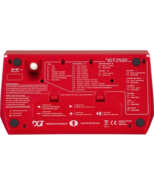 DGT 2500 digital chess clock FIDE