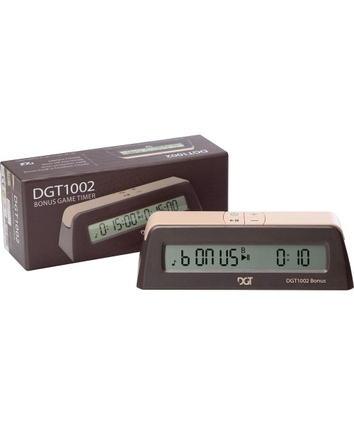 Nardai, šachmatai ir šaškės DGT: DGT 1002 Digital chess clock bonus timer