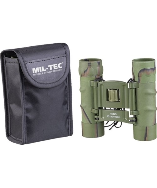 Stovyklavimo aksesuarai MIL-TEC: CAMO GEN.II COLLAPSIBLE BINOCULAR 10X25
