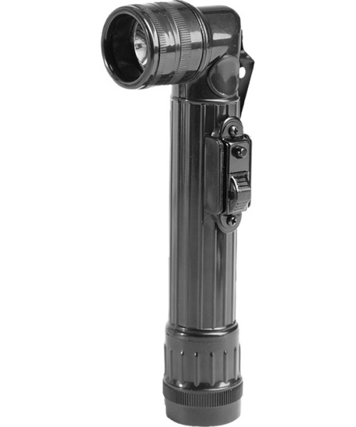 Flashlights MIL-TEC: US BLACK LED ANGLEHEAD FLASHLIGHT MEDIUM