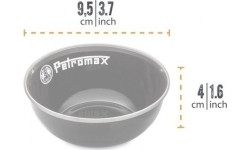 Indai : Emaliuoti dubenėliai Petromax juodi 160ml 2vnt.