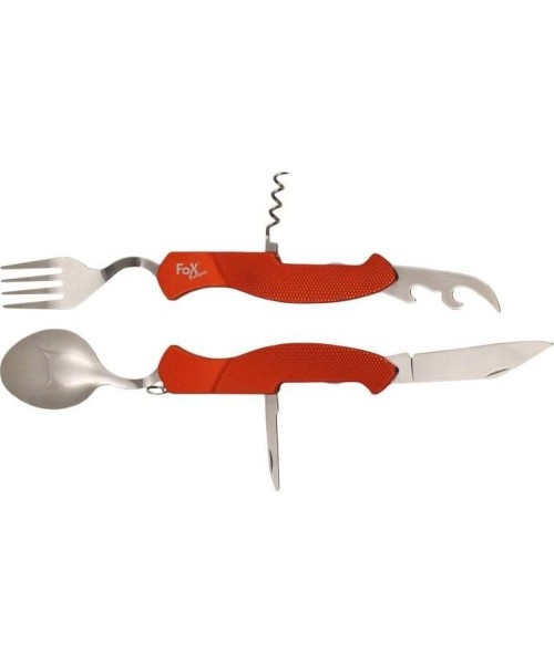 Cutlery FoxOutdoor: Pocket Knife/Cutlery Set FoxOutdoor 6in1
